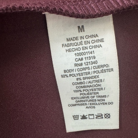 Dynamite Pencil Women's Dress V-Neck Cap Sleeve Raised Waist Bodycon Sheath M - Picture 10 of 13